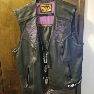 Leather vest